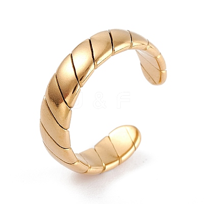 304 Stainless Steel Cuff Rings RJEW-E169-03G-1