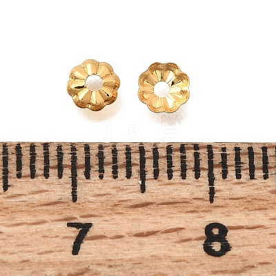 Brass Bead Caps KK-G600-17G-1