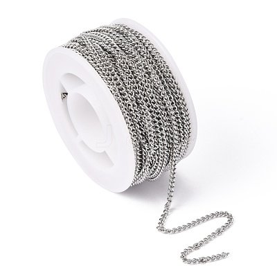 Tarnish Resistant 304 Stainless Steel Curb Chains CHS-R008-04-1