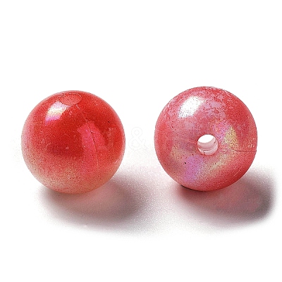 Two Tone Opaque Acrylic Beads LS-SACR-P024-01B-W14-1
