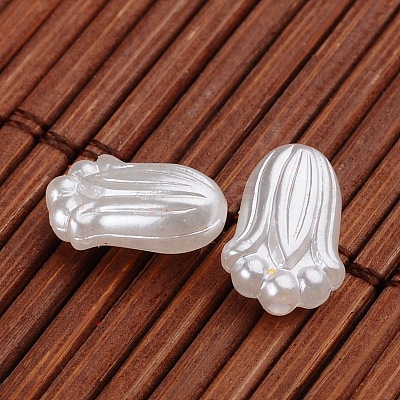 Flower Imitation Pearl Acrylic Beads OACR-L004-4772-1