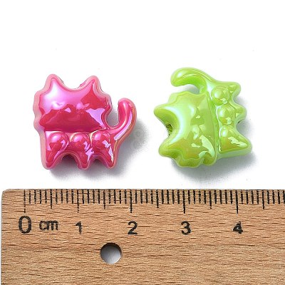 Opaque Acrylic Beads X-OACR-E033-16-1