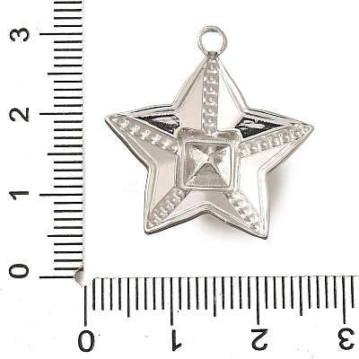 304 Stainless Steel Pendants STAS-Q346-08P-05-1