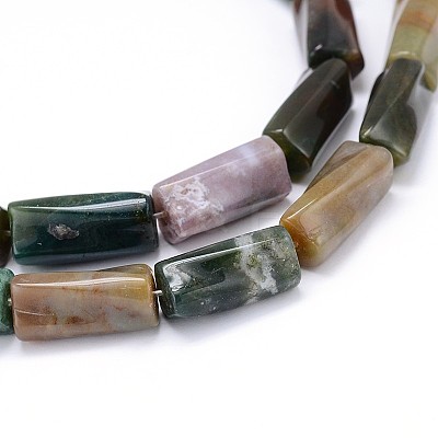 Natural Indian Agate Twist Bead Strands G-L240-11-1