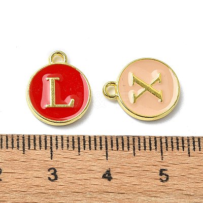 (Defective Closeout Sale)Platinum & Golden Plated Alloy Enamel Charms ENAM-XCP0001-42PG-1