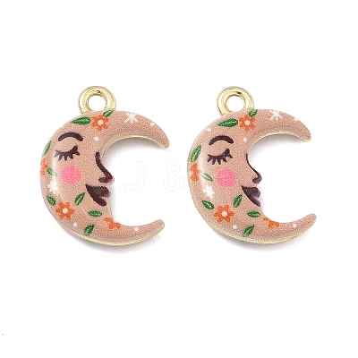 Printed Alloy Pendants PALLOY-P319-07G-18-1