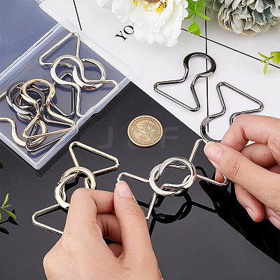 6Pairs 3 Colors Zinc Alloy Clasps FIND-BC0002-45-1