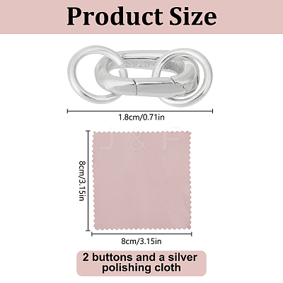 925 Sterling Silver Spring Gate Rings PALLOY-DR00008-1