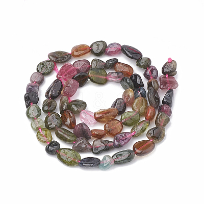 Natural Multicolor Tourmaline Beads Strands G-S331-6x8-008-1