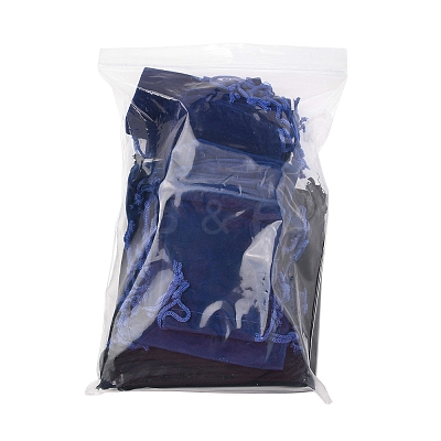 30Pcs Rectangle Velvet Pouches TP-FS0001-02C-1