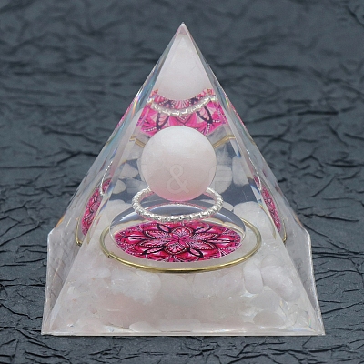 Resin Orgonite Pyramid PW-WG36540-03-1