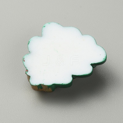 Christmas Theme Opaque Resin Cabochons RESI-WH0029-33D-1