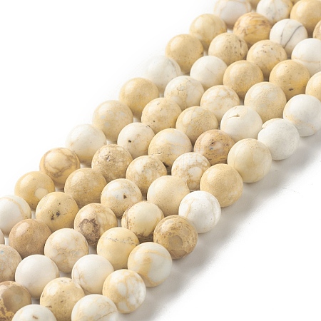 Natural Imperial Jasper Beads Strands G-I122-8mm-22-1