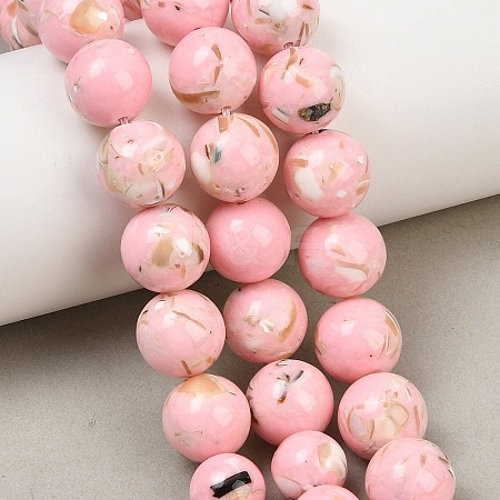 Synthetic Turquoise and Sea Shell Assembled Graduated Beads Strands GG-CBA2AE1-A07-B-1