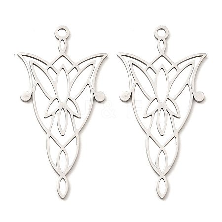Non-Tarnish 201 Stainless Steel Pendants X-STAS-M318-22P-1