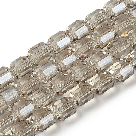 Electroplate Glass Beads Strands GLAA-G112-07C-1