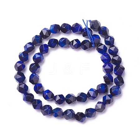 Natural Tiger Eye Beads Strands G-P424-A01-6mm-1