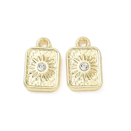 Alloy Rhinestone Pendants FIND-D044-08G-1