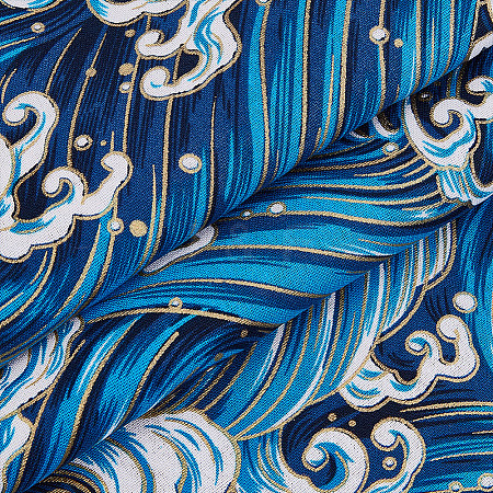 Japanese Style Cotton Fabric DIY-WH0589-004B-03-1