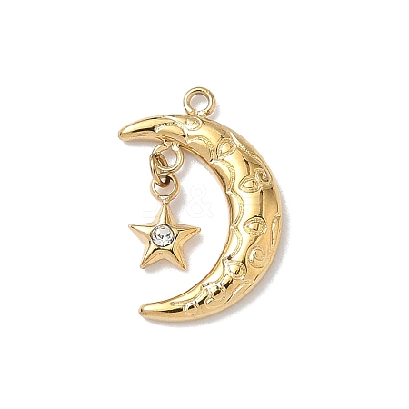304 Stainless Steel Pendants STAS-H483-36G-1