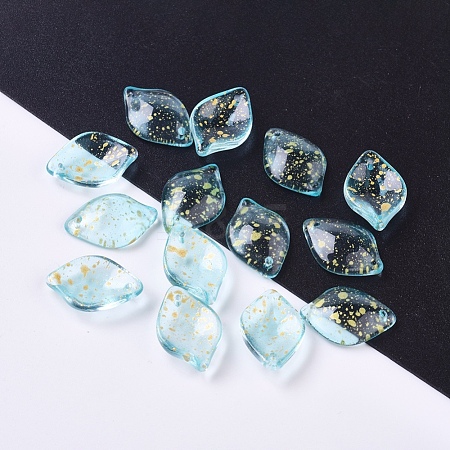 Transparent Glass Pendants GLAA-L027-C04-1