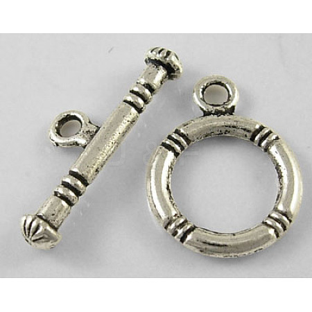 Tibetan Style Alloy Toggle Clasps LS-LF0161Y-1