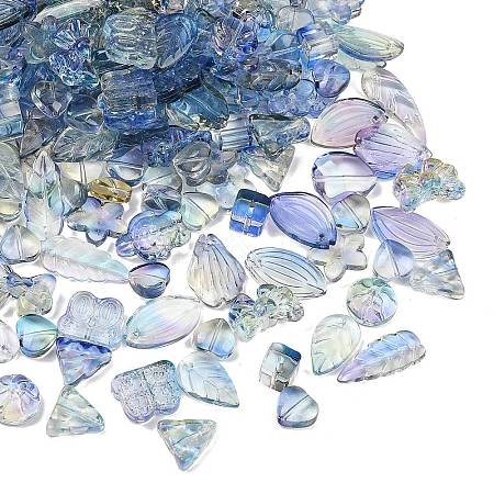 Gradient Color Transparent Glass Beads GLAA-B026-01L-1