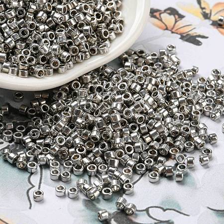 Electroplate Glass Seed Beads X-SEED-S042-01A-07-1