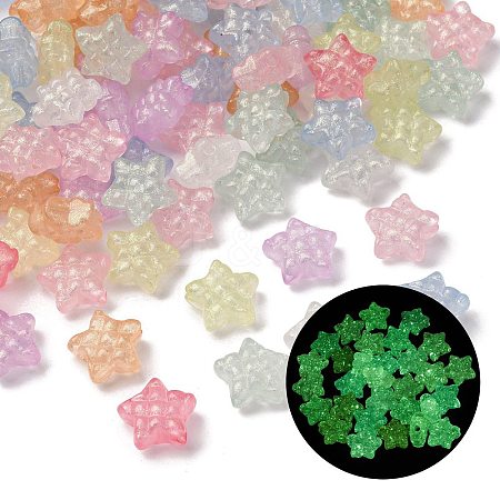 Luminous Transparent Acrylic Beads X-LACR-S001-07-1