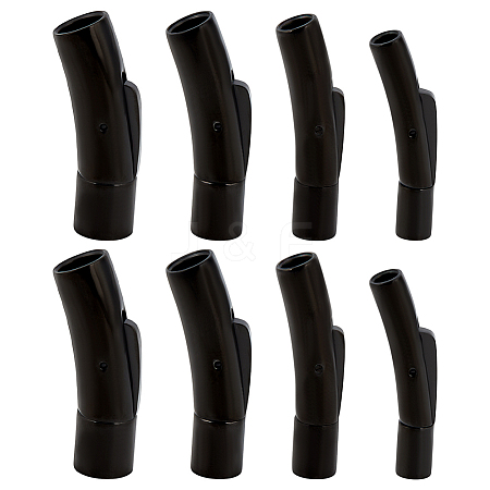 8Pcs 4 Styles Stainless Steel Bayonet Clasps STAS-DR0001-15EB-1