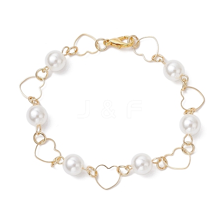 Brass Link Bracelets for Women BJEW-JB11277-1