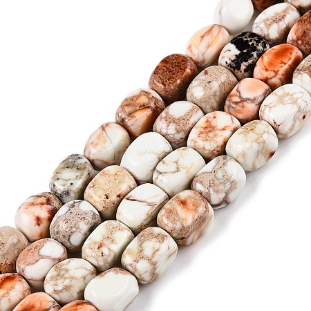 Natural Imperial Jasper Beads Strands G-N342-62K-1