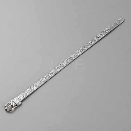 Blank PU Leather Cord Bracelet with Alloy Clasps AJEW-TAC0041-01B-11-1