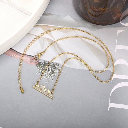 304 Stainless Steel Mustard Seed Faith Pendant Necklaces NJEW-Z063-04G-01-1