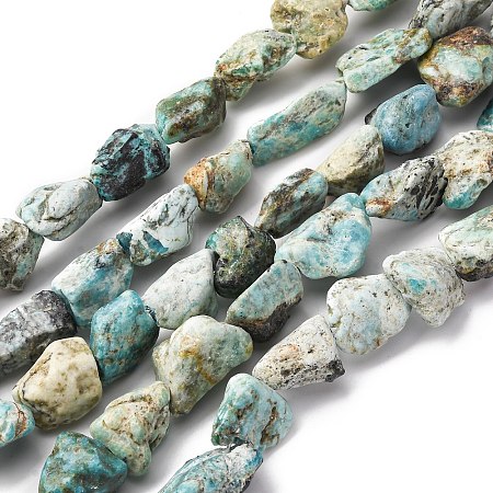 Raw Rough Natural Variscite Beads Strands G-L624-B02-A-1