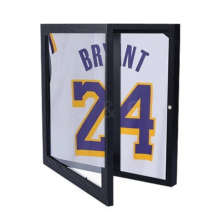 1Pc Wood T Shirt Display Cases with Visible Window Lid ODIS-DC0001-16-1