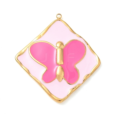 304 Stainless Steel Pendants STAS-H483-43G-02-1