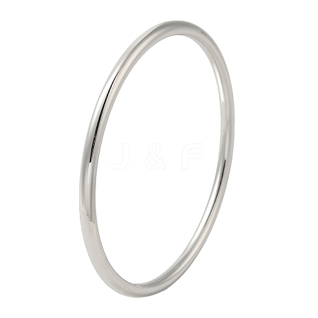 304 Stainless Steel Simple Roung Ring Bangles for Women BJEW-F461-01G-P-1