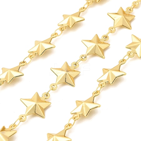 304 Stainless Steel Star Link Chains CHS-C021-03B-G-1