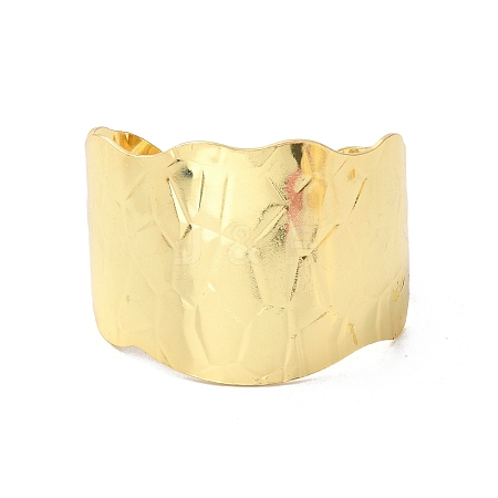 Rack Plating Brass Cuff Bangles BJEW-A137-05G-1
