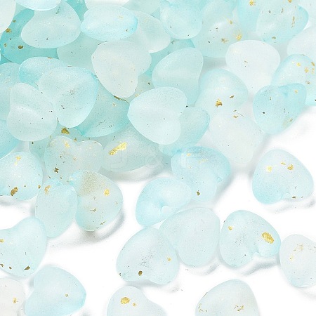 Frosted Transparent Acrylic Beads OACR-F013-03-1