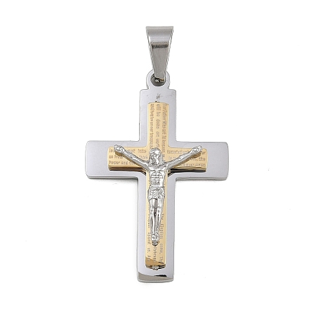 Jesus Theme 304 Stainless Steel Pendants STAS-D387-01C-PG-1