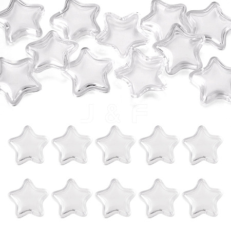 12Pcs Transparent Acrylic Beads TACR-TA0001-77A-1