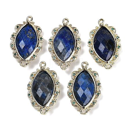 Dyed Natural Lapis Lazuli Faceted Horse Eye Links G-B126-02G-08-1