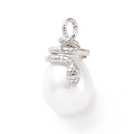 Shell Pearl Pendants KK-C004-09P-1