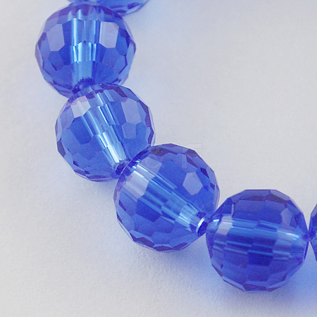 Transparent Glass Bead Strands GLAA-R095-10mm-24-1