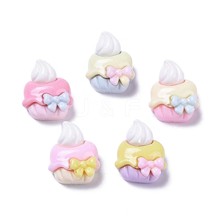 Opaque Cute Resin Decoden Cabochons RESI-B024-01H-1