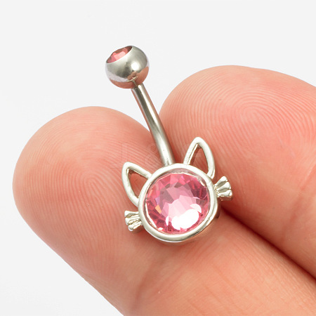 304 Stainless Steel Belly Rings WG7857B-01-1