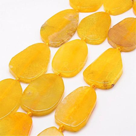 Natural & Dyed Agate Beads Strands G-A171-11M-1