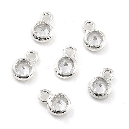925 Sterling Silver with Single Cubic Zirconia Charms LS-STER-Z001-008S-1
